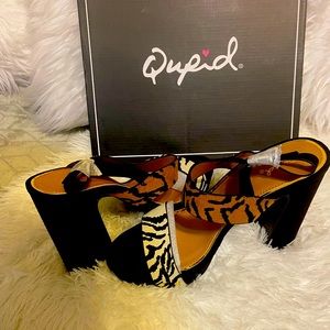 Qupid Animal Print heels